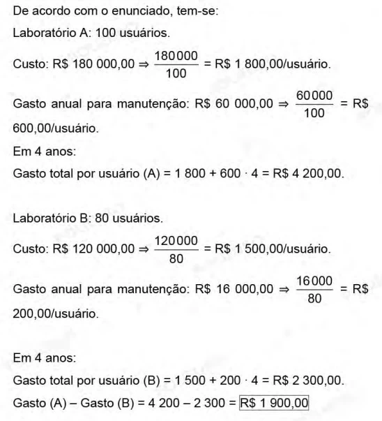 Resolução questão 180 - Enem 2021 - Caderno Azul
