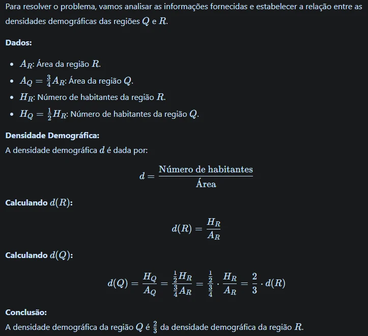 Resoluçaõ Questão 166 - Enem 2024 - Matemática