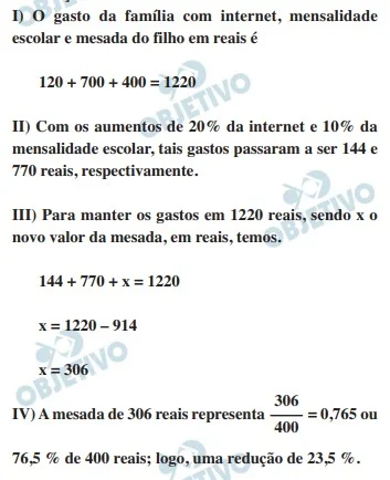 Resolução da Questão 167 - Enem 2020 - Caderno Azul